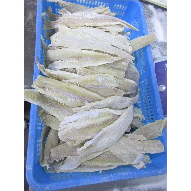 Best Quality Price Of Cod Pollock Saithe Dried Light Salted Fish dried salted pollock migas detail