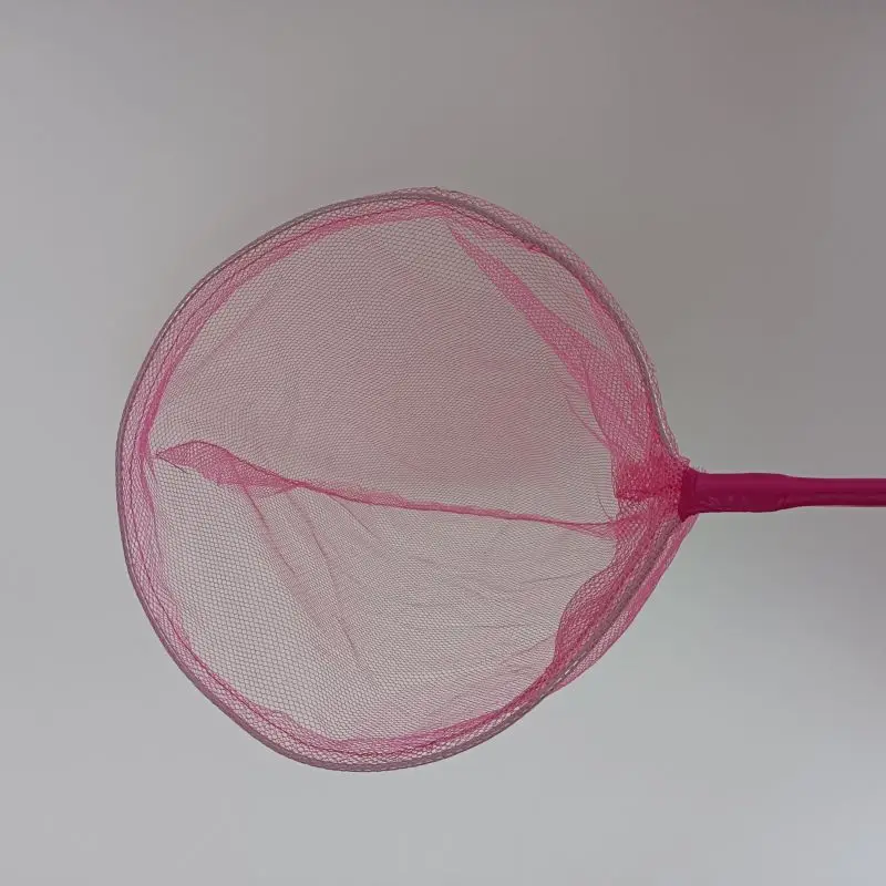 Garden Essentials Assorted Colors Bamboo Handle Children Toy Net for Fishing Small Fish Long Handle Landing Nets