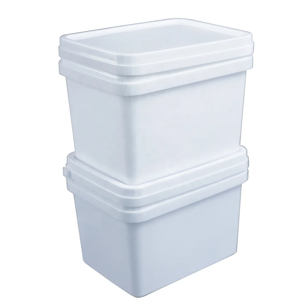  PP plastic paint pail 1/1.5/2.5//3/3.5/5/8/10/20 L square rectangular bucket for chemical