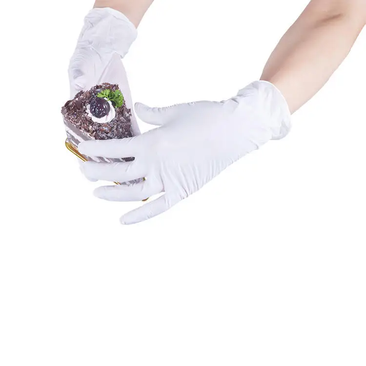 Manufacture Free Sample Kitchen Food Grade Powder Free Gloves Nitrile Vinyl Blend Mitten