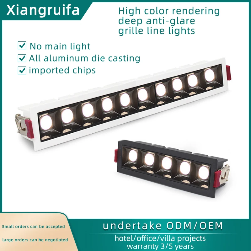 Suspended Office Led Linear Pendant Light Lamp Recessed  High Quality Led Linear Light No Blue Light Risk 3