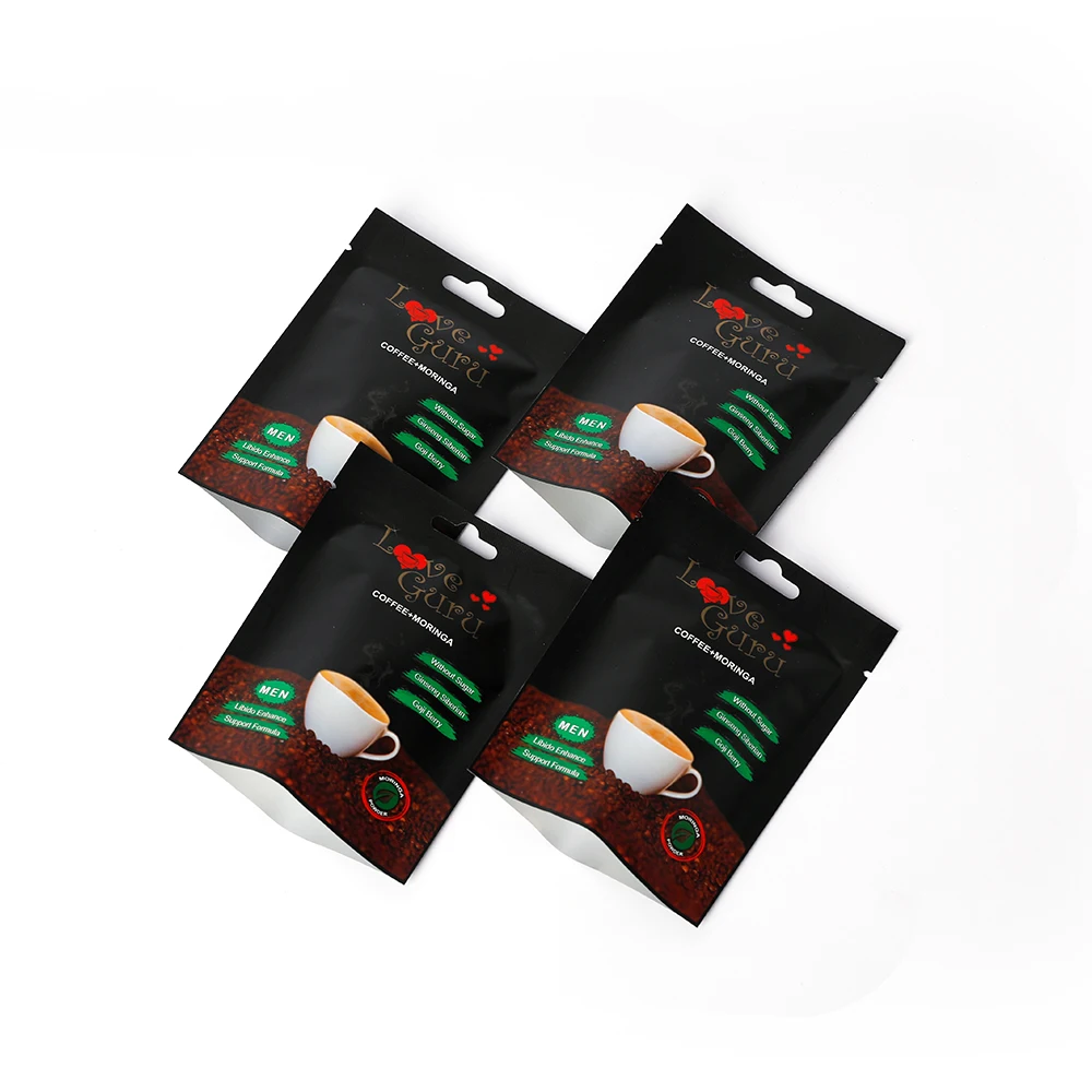 Zhongbao China Factory Wholesale Price Plastic Three Side Sealing Bag Food Snack Tea Sugar Coffee Small Pouch Bags 50g