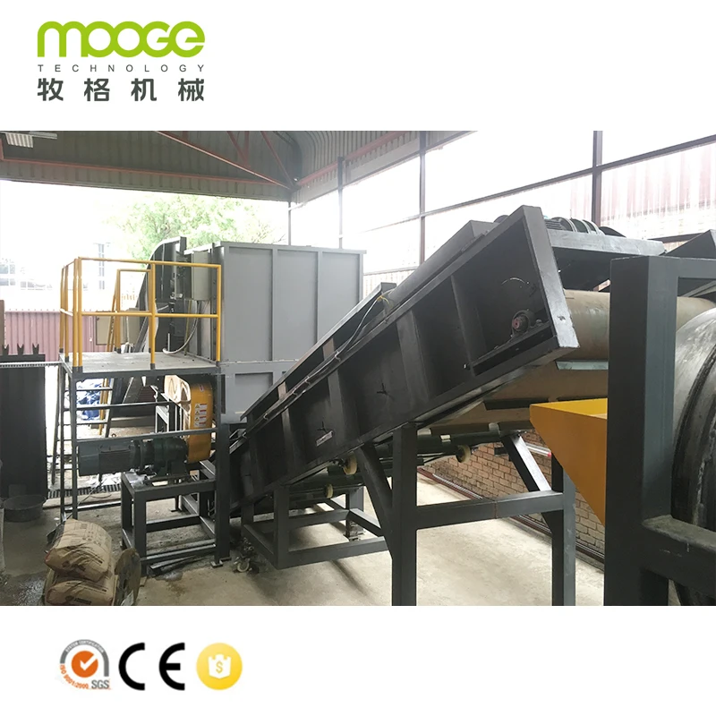 High capacity 300 Kg/H-2000 Kg/H Waste Plastic Recycling Machine For Scrap Plastic Bottle