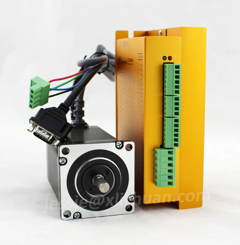 Nema 24 4Nm Closed Loop Stepper Motor Kits 2 Phase Nema24 Servo Motor LC60H2127 +driver LCDA86H DC48V 7A