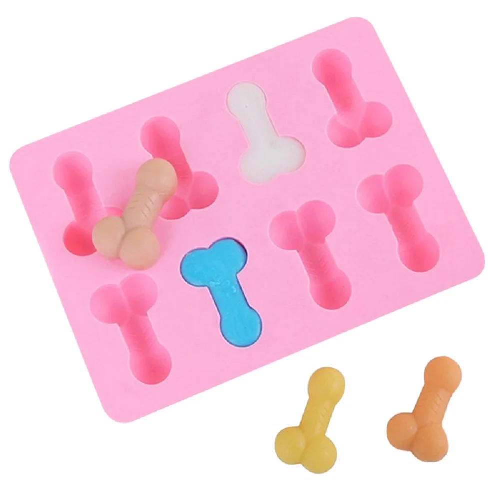 8 Cavity funny shape  Silicone ice Cube Tray candy mold For Bachelorette Party Favors and Gag Gift for Women