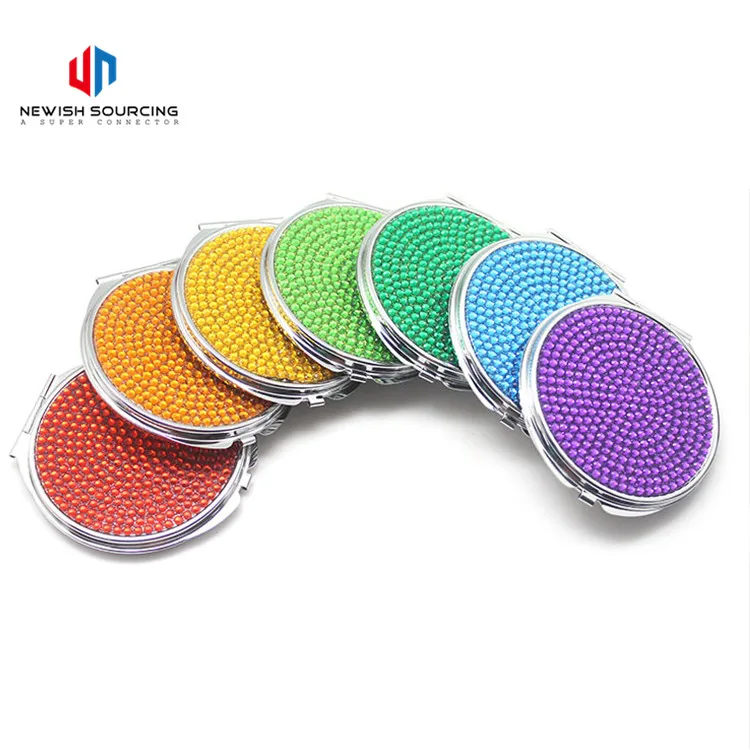 Wholesale Mini Plastic High Quality Single Sided Cosmetic Small Pocket Beauty Mirror