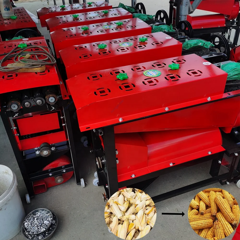 Durable Corn Harvesting Machine Maize Sheller Thresher Machine Hot Sale Corn Peeling Threshing Machine Made in China