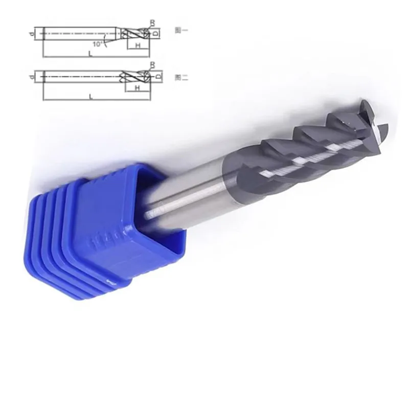 ZCC CT cnc высокое качество цементированный 4 фреза плоский цементированный карбид торцевые фрезы инструменты GM-4E-D16.0