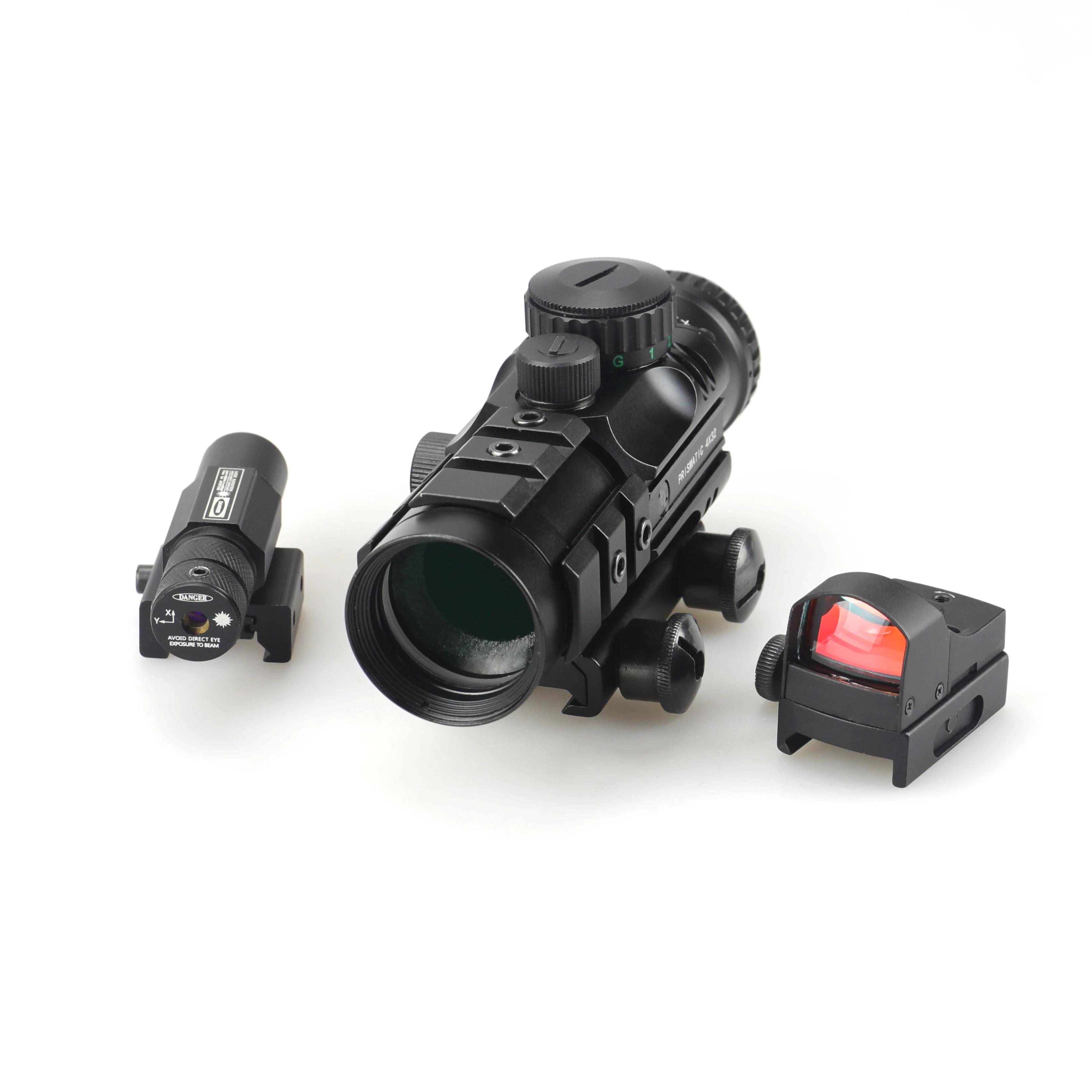 Предвиденный OEM оптический прицел 4x32 RGB с подсветкой мини-красной зеленой точкой и лазерной Комбинационной серией