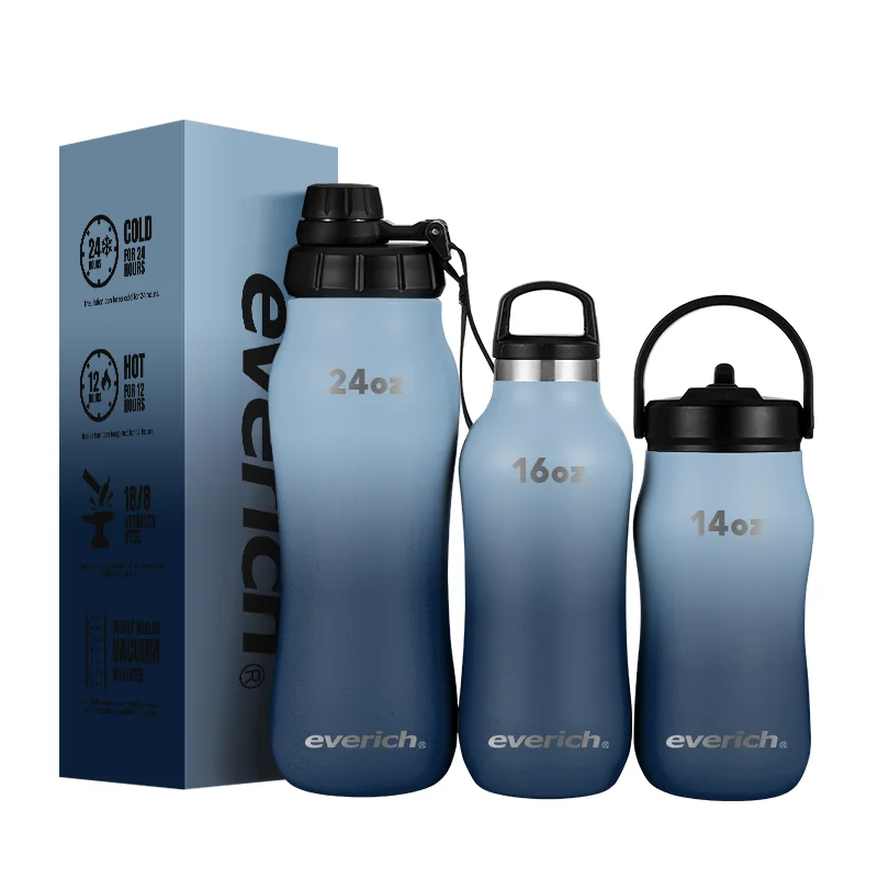 ODM 24oz Gourd Shape Custom Drink Bottle Vacuum Flask Stainless Steel Water Bottle With Custom Color And Lid