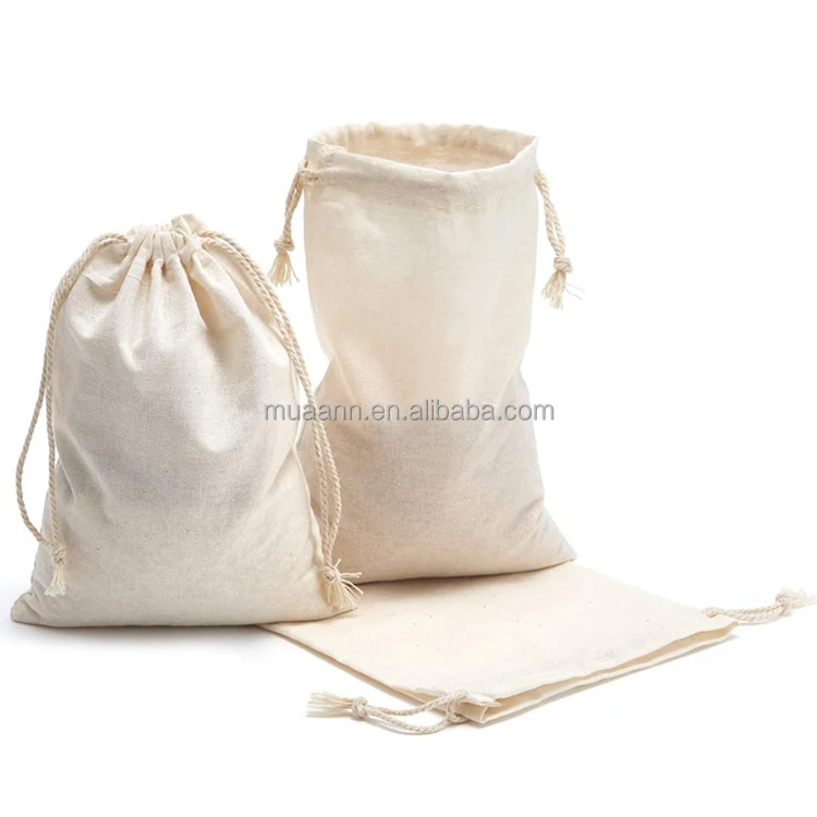 eco friendly produce bag reusable cotton produce shopping bag for food corn fruit vegetable