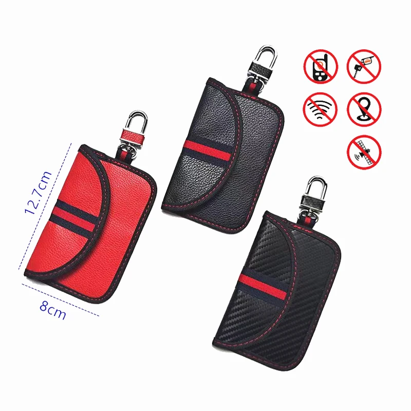 Faraday Bag for Key Fob Protector RF Car Signal Blocking Anti-Theft Pouch Anti-Hacking Case Blocker Signal Blocking Faraday Cage