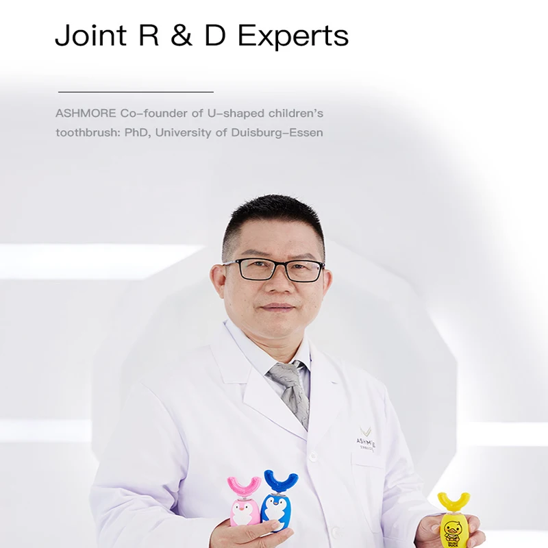 U-образная головка щетки детский головка зубной щетки третьего поколения, IPX7 водонепроницаемый От 2 до 4 лет