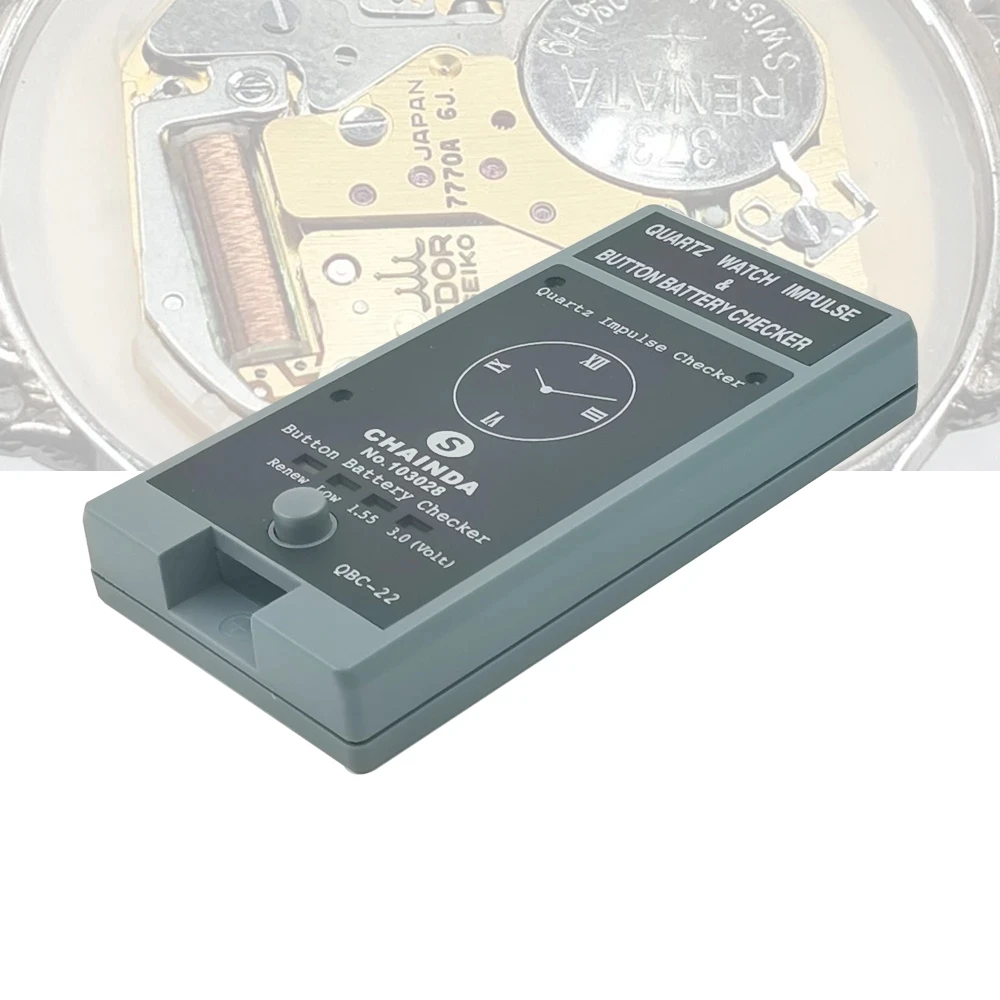 Quartz Pulsed Watch Movement Tester Watch Button Battery Level Checker Tools for Watchmakers QBC-22