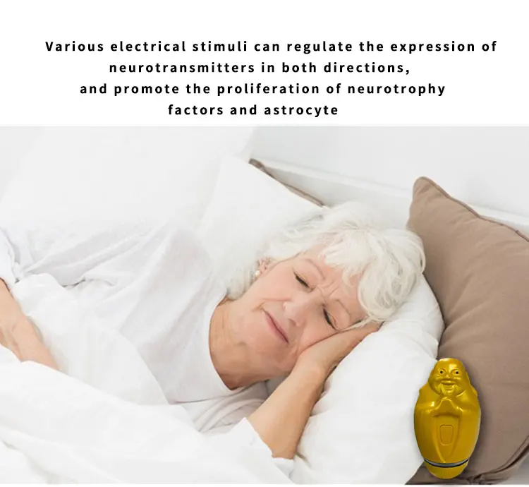 Latest Electric pulse massage Hand holding small sleep aid machine sleep helping device