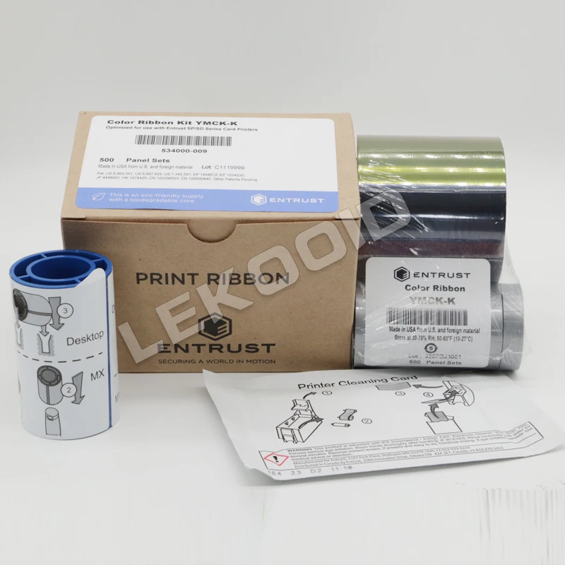 Entrust Datacard 534000-009 Color Ribbon Kit YMCKK for SD260 SD360 SD460 SP75PLUS Printer