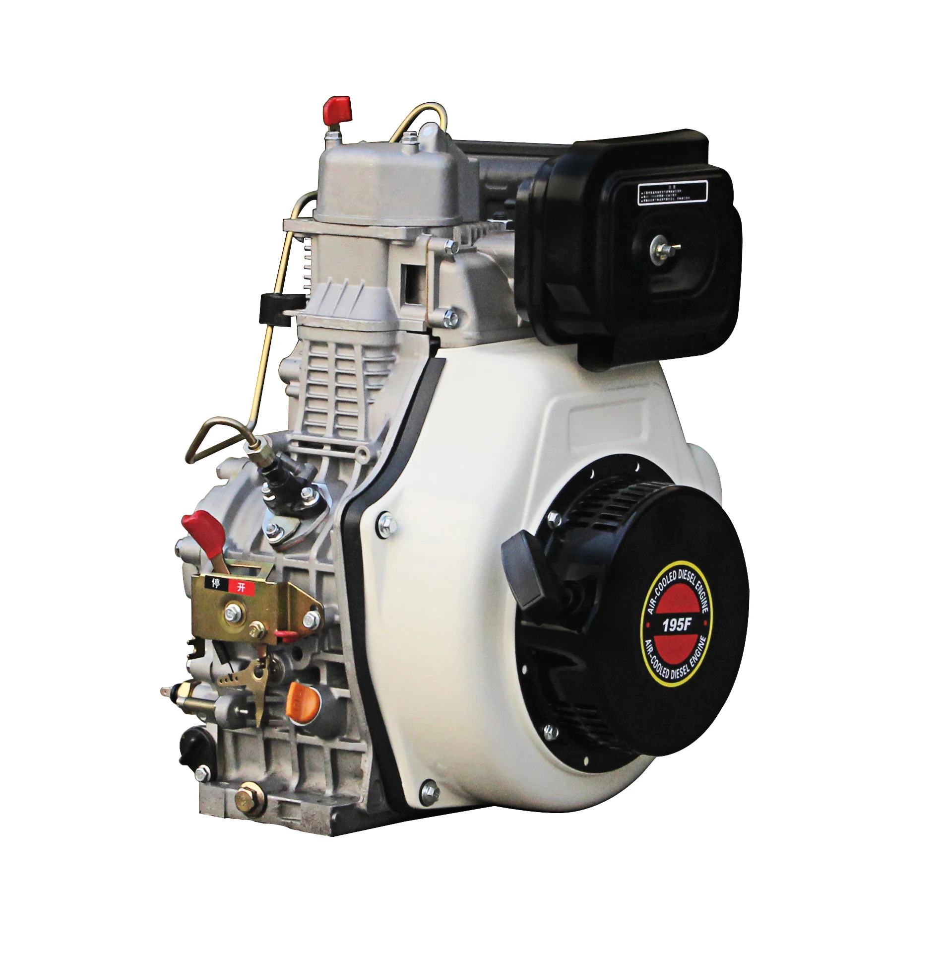 BISON(CHINA) 192 Diesel Engine With Gearbox Hand Pull Start Diesel Engine Of One Piston