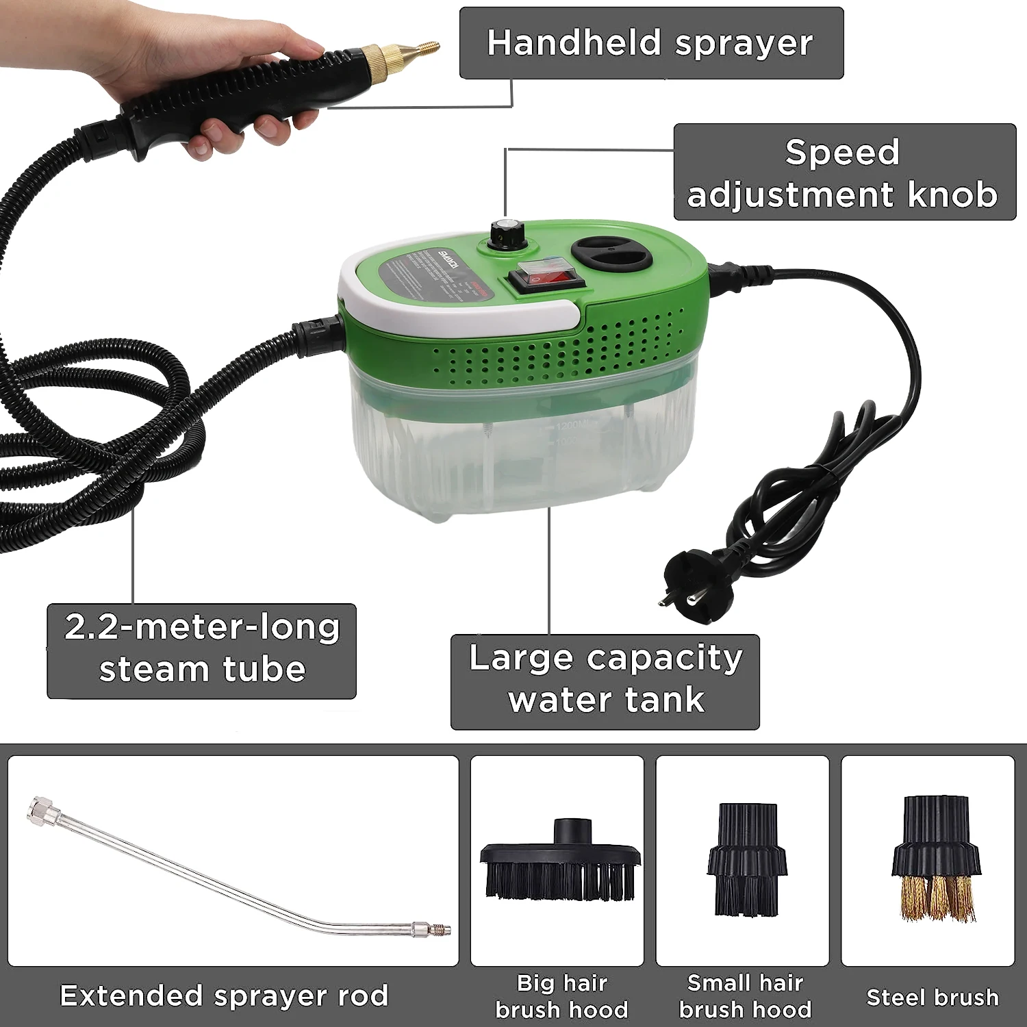 steam cleaner portable electric high pressure steam cleaner
