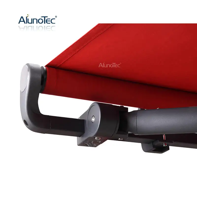 AlunoTec Customized Retractable Pergola Vertical Awning Motorized Folding Arm Awning Cassette