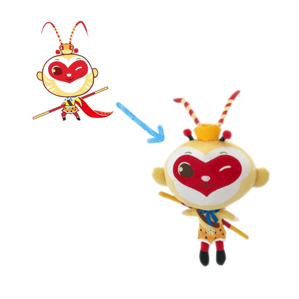 Custom Cartoon Animal Anime Stuffed Animals Plushies Promotion Mascot Derivative Bee Plush Toys
