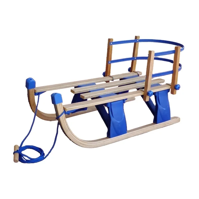 EU Standard Folding Wooden Snow Slide Sled for Winter Sports