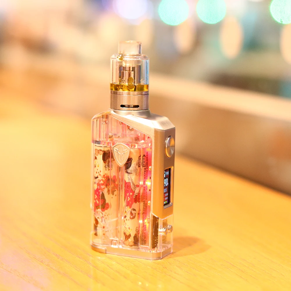 
Newest External Dual batteries 18650 Rincoe Jellybox Box Mod 228W kit E Cigarette Mod box vape 