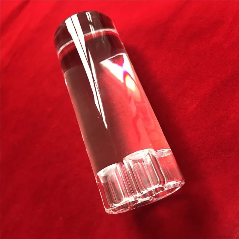 UV transmission cylindrical clear quartz glass rod