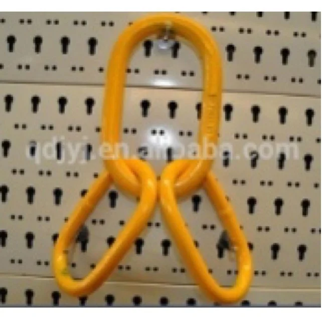 Master link assembles DIN 5688 yellow color powder painted master link