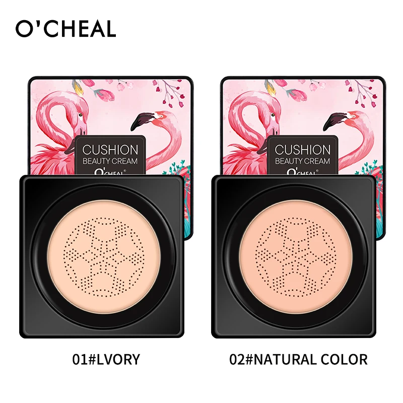Mushroom Head BB Cream Foundation Cream for Face Makeup Concealer Air Cushion for Face Base with Whitening Air Cushion Ocheal