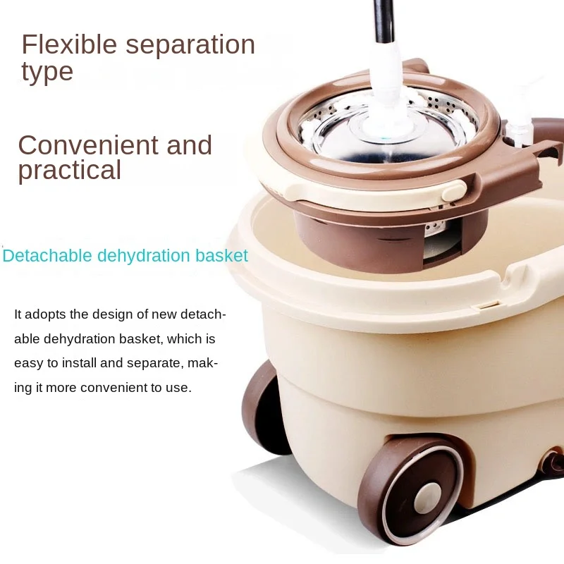 Best selling double color floor 360 degree cleaning mop rotary mop bucket with factory price