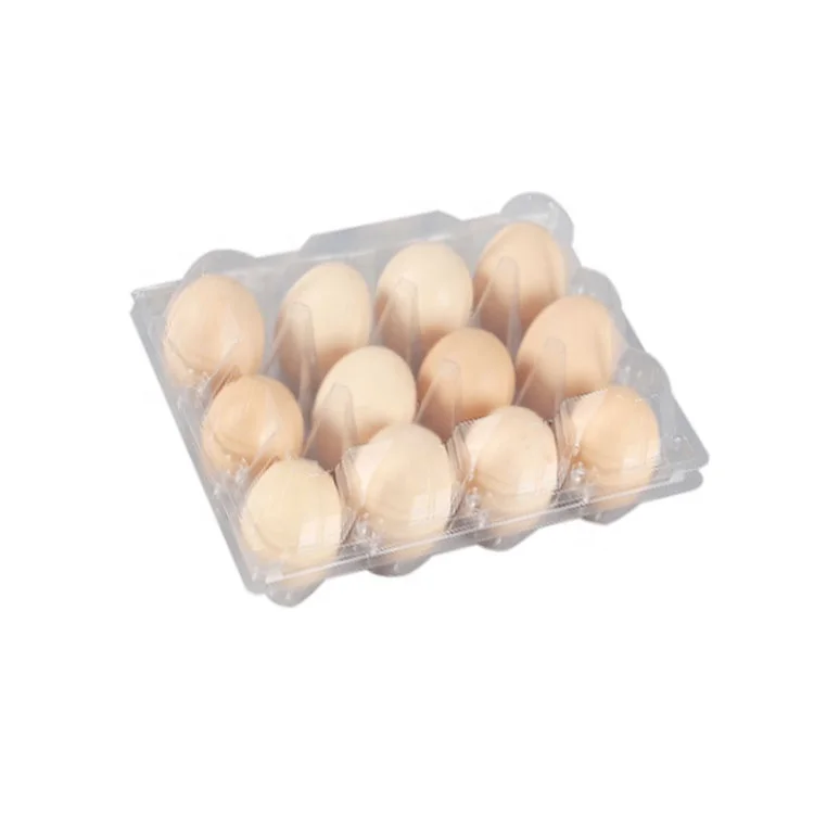 
Wholesale customized 12 holes quail plastic egg tray box 