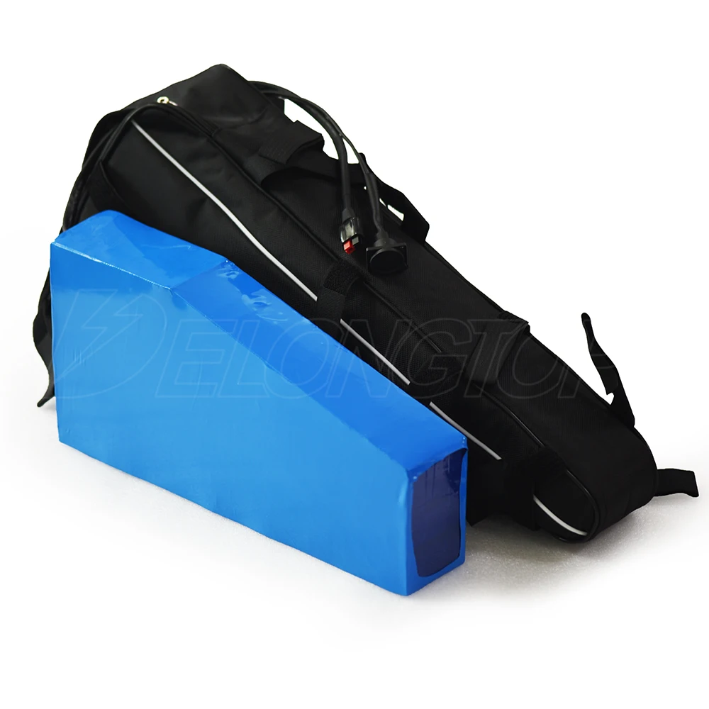 Литиевый треугольный Аккумулятор для электровелосипеда, 52 в, 32 Ач, 1500 Вт