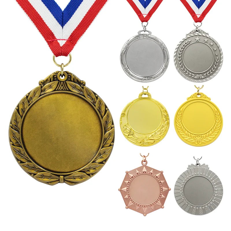 China Simple Christmas Empty Fiesta Custom Medals Graduation Aluminum Alloy Cheer Leading 925 Sterling Catholic Medal