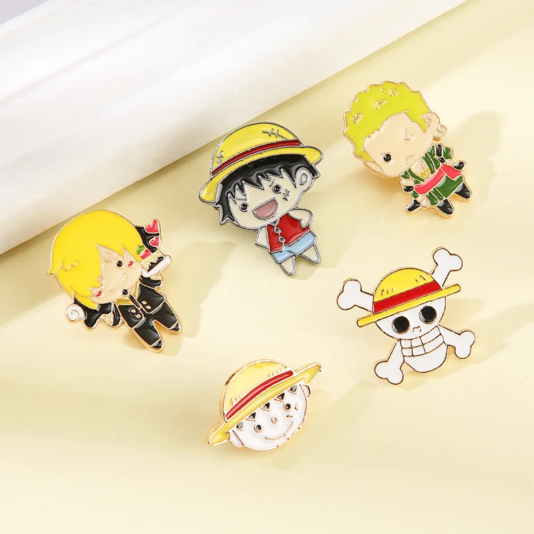 No Moq Hats Enamel Logo customized Lapel Pins Ins Style Japanese Cartoon Soft Enamel Pins for Collection