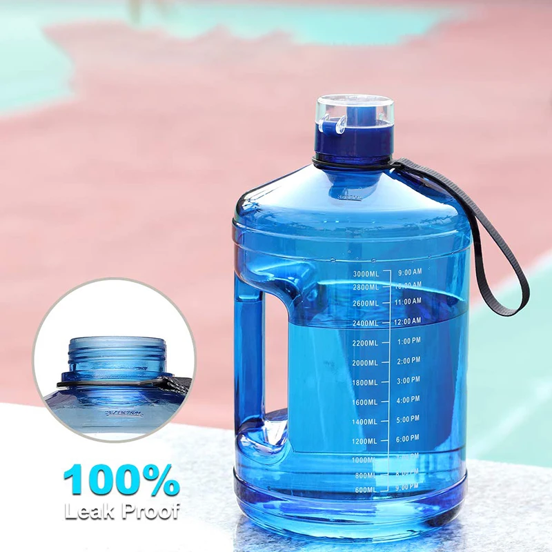2019 Amazon Hot Sale BPA free Portable Time Marking  Water Bottles
