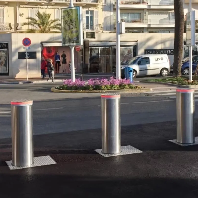 Zento Manufacture K4 K6  Retractable removable traffic  Road Blocker Automatic Hydraulic Road Bollard