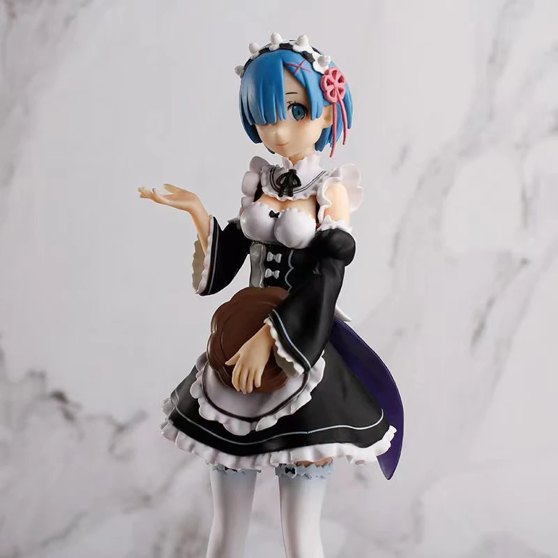 2022 best selling 20cm Anime plastic pvc Rem cartoon character action hot toys figure with great price