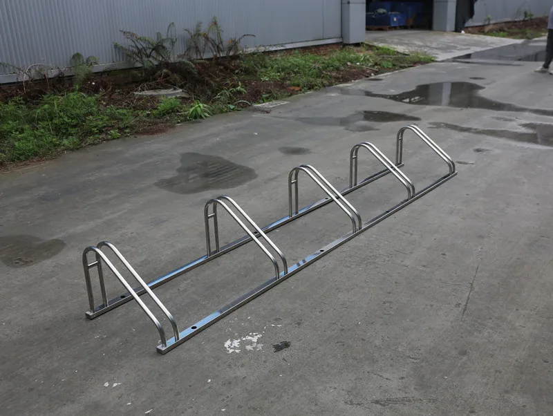 outdoor ground commercial steel bicycle rack outside street square bike storage stand road cycle parking stand