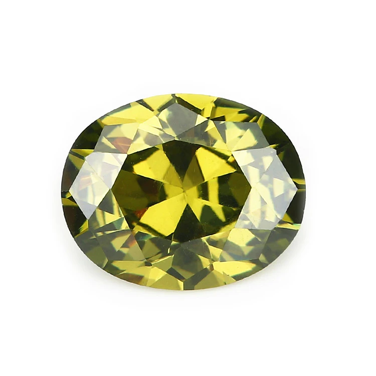 Фабрика Wuzhou, оптовая цена, Кубический Цирконий Овальной Формы, красочные CZ камни для изготовления ювелирных изделий