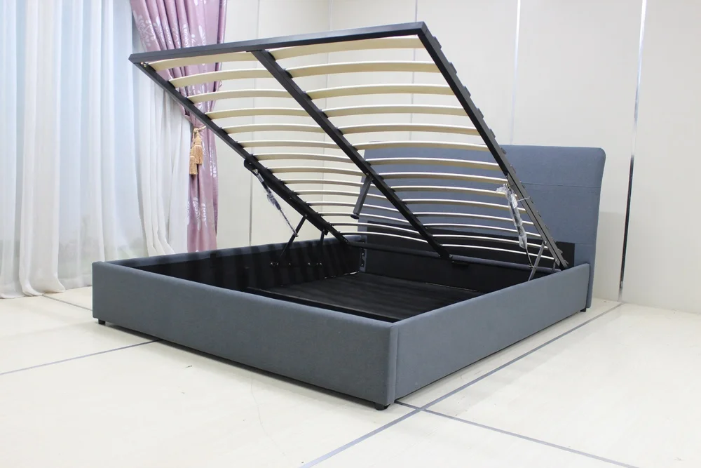 
box space divan ottoman gas lift up storage bed hydraulic double bed 