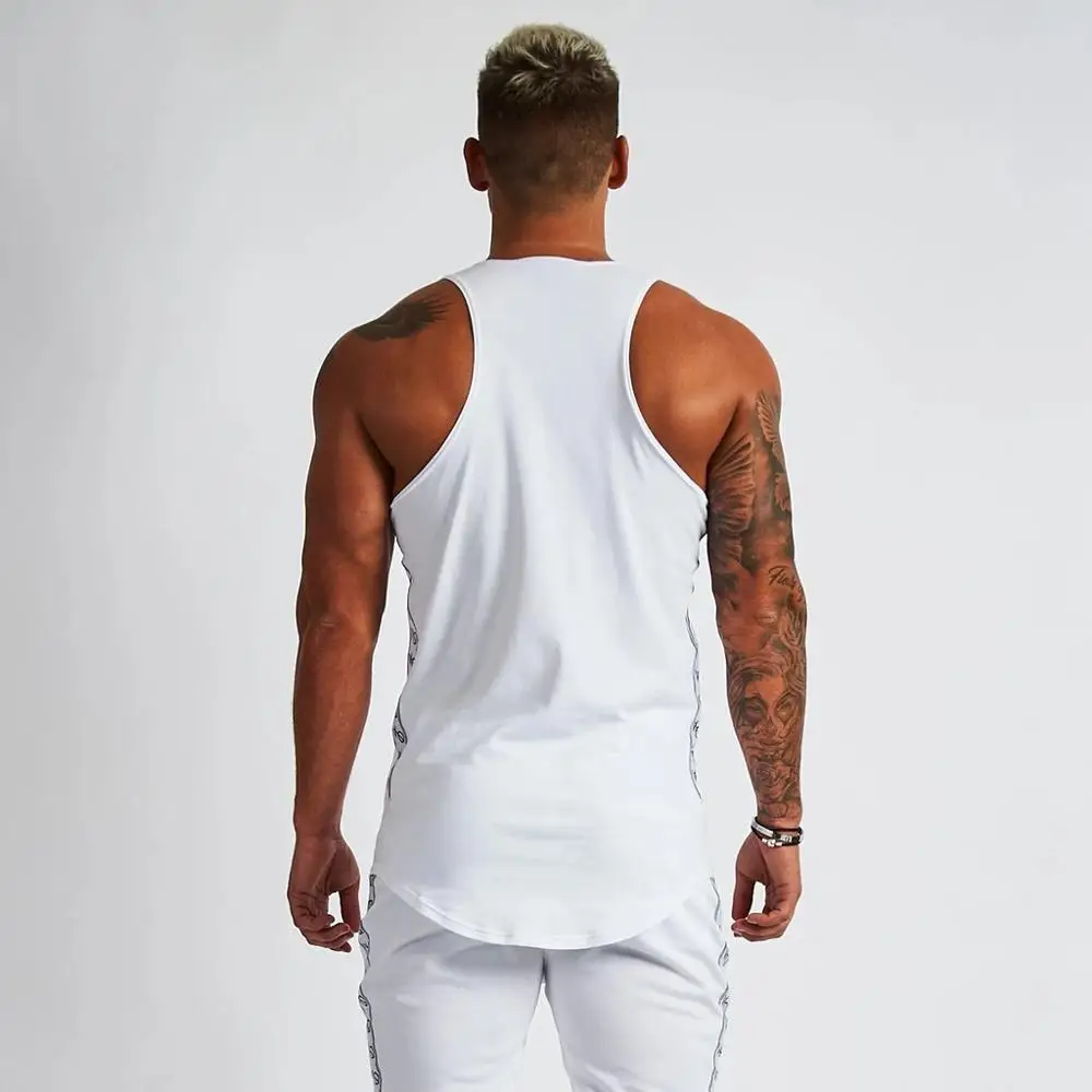 Мужской жилет для мышц, Мужская одежда для бодибилдинга, одежда для спортивного зала, летние майки для спортзала, мужские майки, Стрингер
