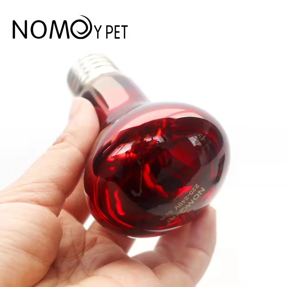 Nocturnal Infrared Red Reptile Heat Bulb Basking Spot Heating Light Lamp for Reptile Amphibian Turtle