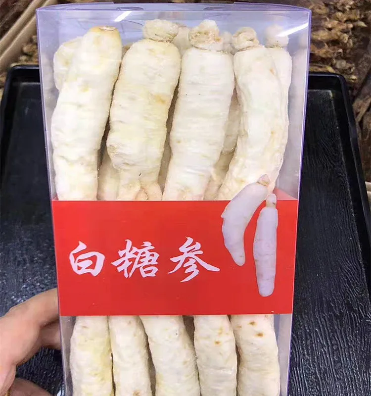 HUARAN Ginseng Wholesale Pure Natural Sugar Ginseng Root Chinese Herbs Dried White Ginseng
