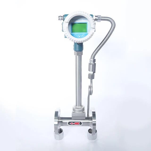 low price 4-20ma output chlorine gas flow meter air compressor vortex flowmeter