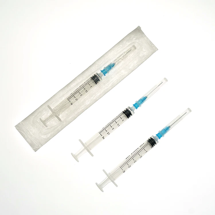 Sterile Disposable 3 Parts Syringe Medical Safety Injection Plastic Hand Push Syringe