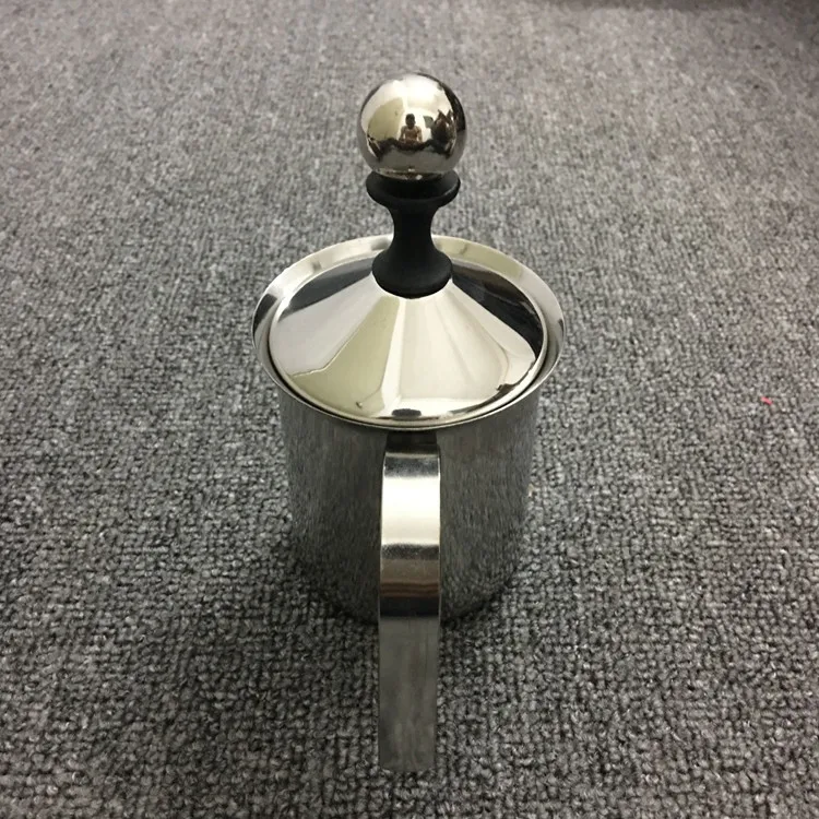 Custom Latte Pot Glass Metal Wholesale Frothing Barista Milk Jug Stainless Steel Milk Frothing Pitcher