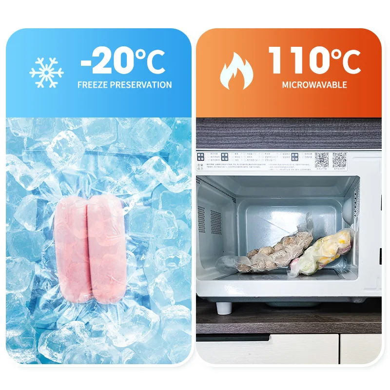 Wholesale Plastic food grade vacuum packaging used for beef chicken meat vegetables coffee beans packaging