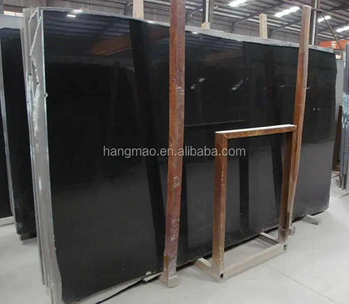 3cm 18mm Thick China Shanxi Black Slab Natural Granite Stone