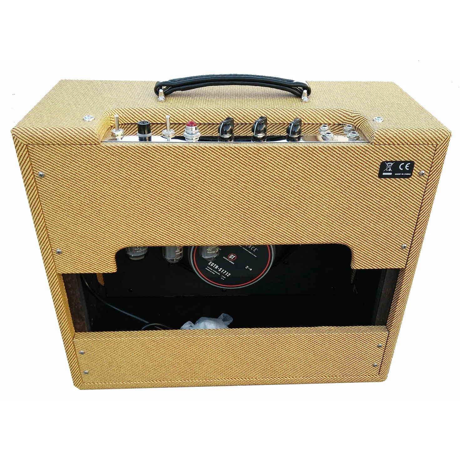 tube guitar amplifier 20 watts for electric guitar via 2 x 6V6 output tube