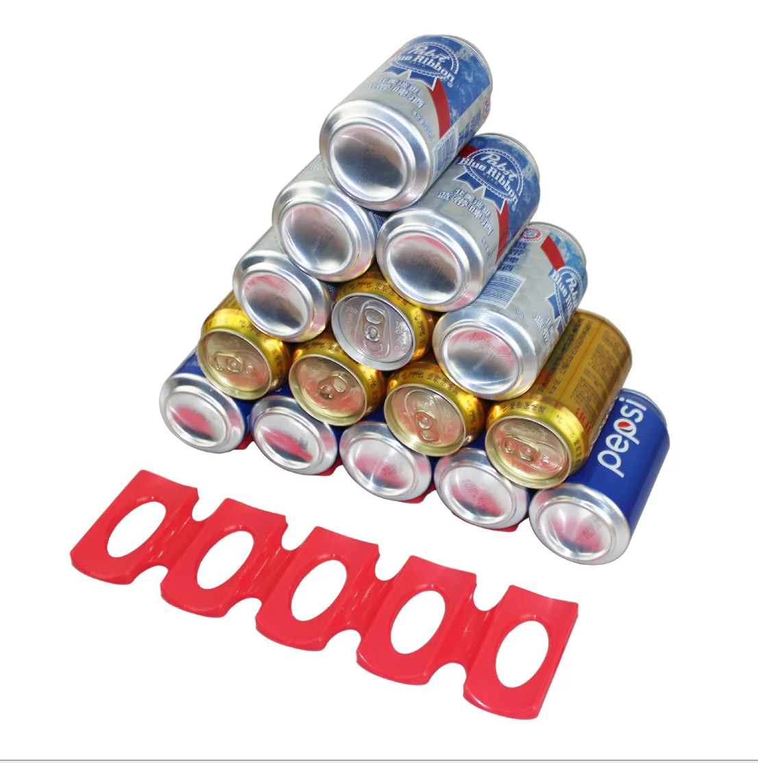 Silicone Beer Can Holder Fridge Organizer Stacker For Wine Bottles